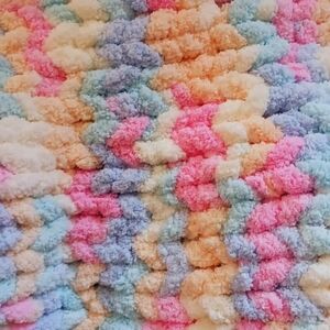 Colorful Knitted Blanket